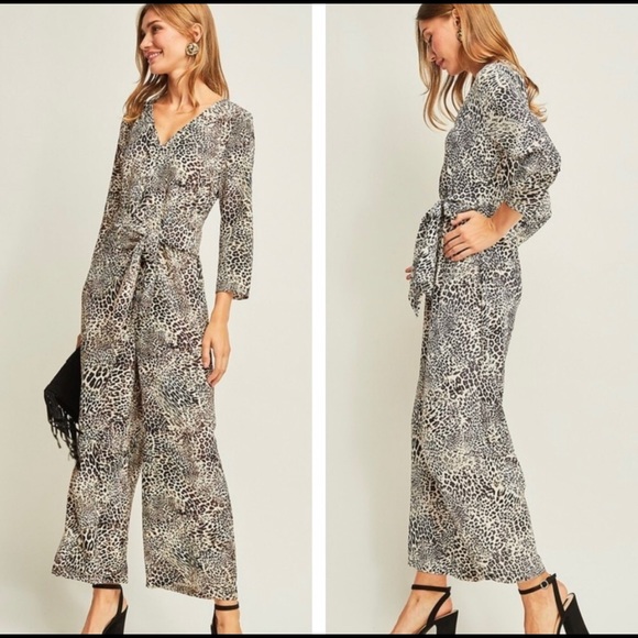 Animal Print Jumpsuit - Picture 2 of 5